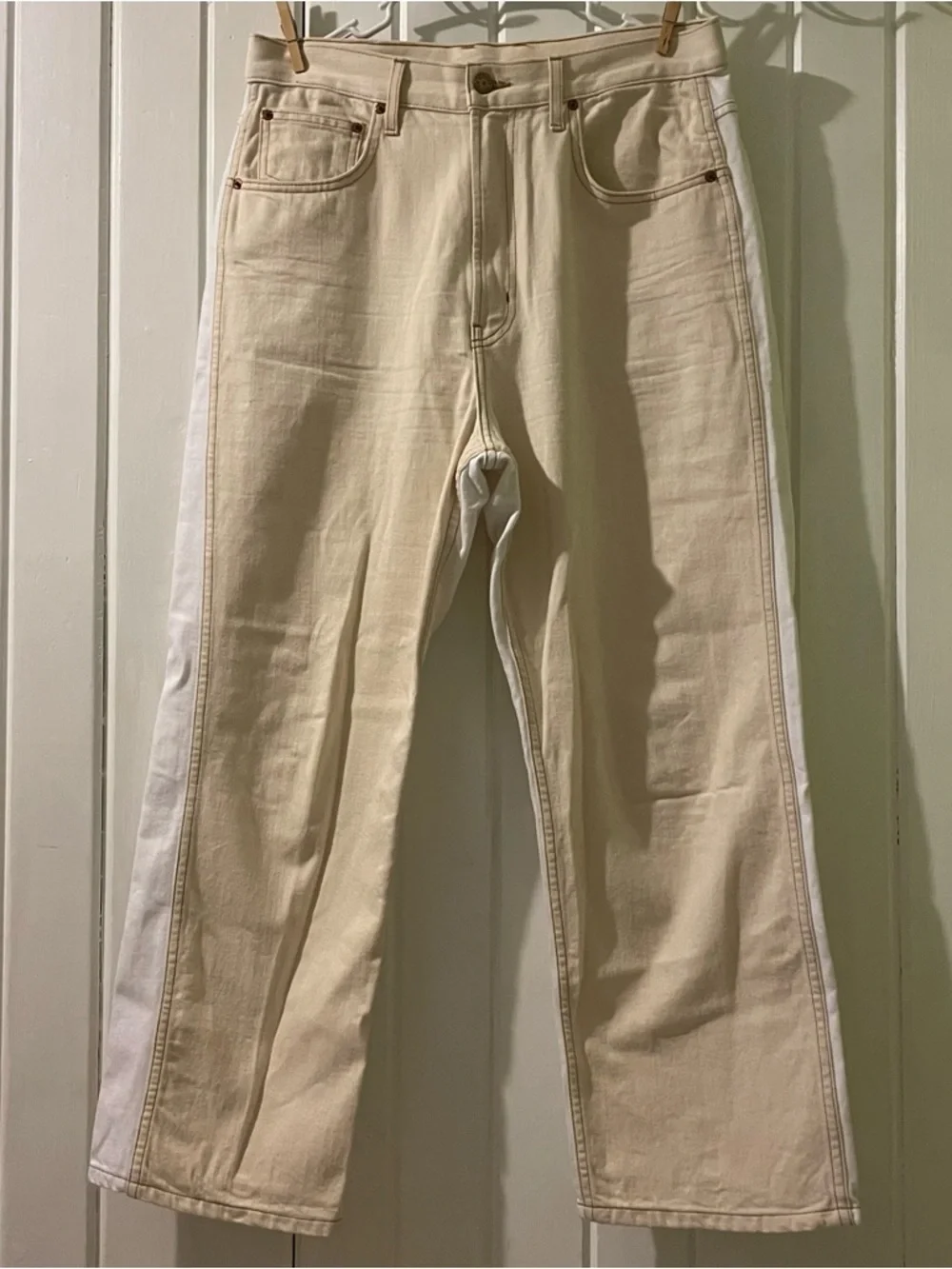 B SIDES bi-color denim pants size 31 NWOT